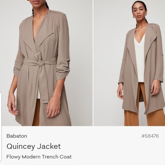 Aritzia Babaton Quincey Jacket, Babaton Flowy Trench Coat, Modern, Lightweight - Picture 9 of 15